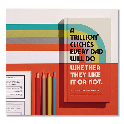Chronicle Books Guided Journal: A Trillion Cliches Every Dad Will Do, Vintage Artwork, Multicolor Cover, (200) 8.5 x 4.5 Sheets (978073537350)