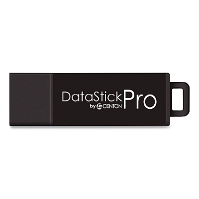Centon DataStick Pro USB 3.2 Type A Flash Drive, 8 GB, Black, 10/Pack (C1U3P68G10B)