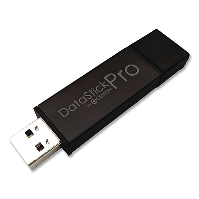 Centon DataStick Pro USB 3.2 Type A Flash Drive, 256 GB, Black, 10/Pack (C1U3P6256G10)