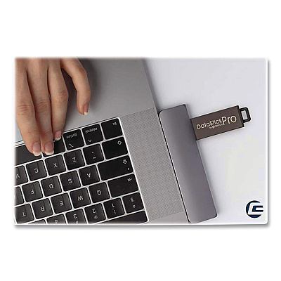 Centon DataStick Pro USB 3.2 Type A Flash Drive, 256 GB, Black, 10/Pack (C1U3P6256G10)