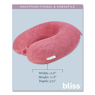 Terry Cloth Neck Pillow, Red (SCPP0005662)