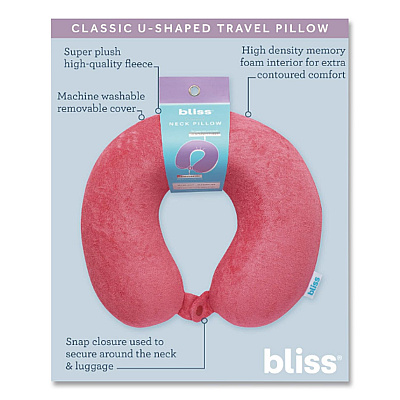 Terry Cloth Neck Pillow, Red (SCPP0005662)