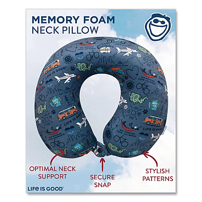 Neck Pillow, Multicolor Travel Print (LCPP0005)