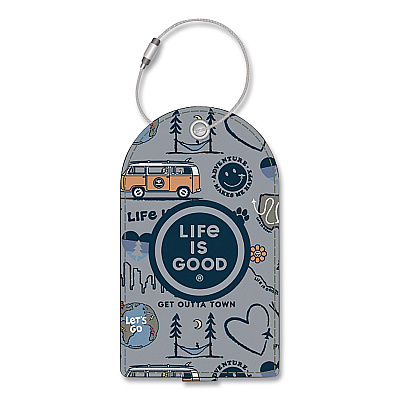 Luggage Tag, Vegan Leather, Multicolor, 2/Pack (LNLM0001)