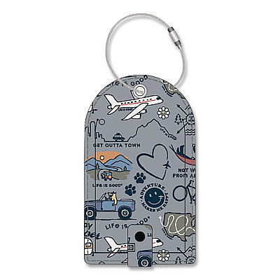 Luggage Tag, Vegan Leather, Multicolor, 2/Pack (LNLM0001)