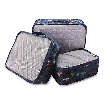 Three-Piece Packing Cube Set, Assorted Sizes, Multicolor (LOLP0001)