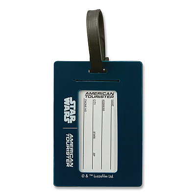 AMERICAN TOURISTER Disney Character Luggage Tag, Star Wars Droids, Rubber, Multicolor (1229024431)