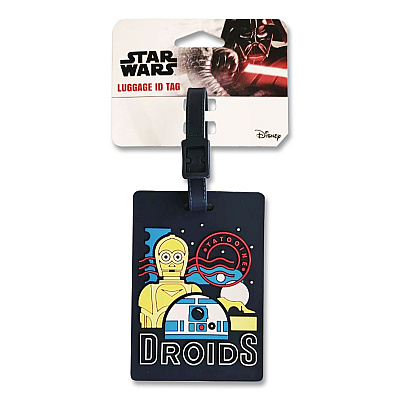 AMERICAN TOURISTER Disney Character Luggage Tag, Star Wars Droids, Rubber, Multicolor (1229024431)