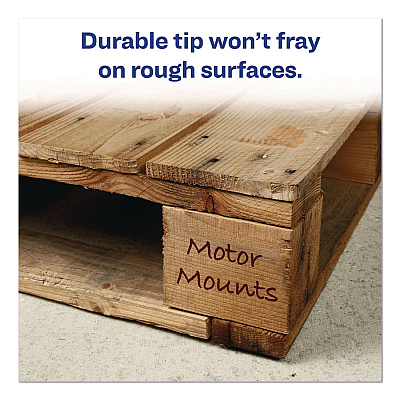 Avery MARKS A LOT Large Desk-Style Permanent Marker, Broad Chisel Tip, Red (08887EA)