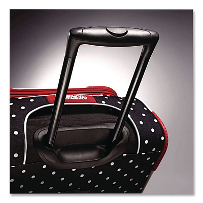 AMERICAN TOURISTER Disney Minnie Mouse Red Bow Softside Spinner Suitcase, 11 x 19 x 31, Black/Red/White (676154754)