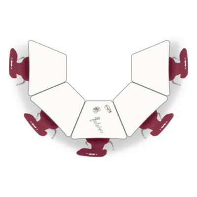 MooreCo Hierarchy Beam Desk, 34.4" x 24" x 18" to 29", White Porcelain Steel with Platinum Legs,Ships in Two Boxes (Worksurface/Legs) (5907766692)