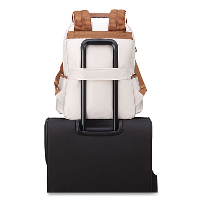 Flanerie Laptop Backpack, Fits Devices Up to 15.9", 13.5 x 7.25 x 16.5, Champagne (40303160017)
