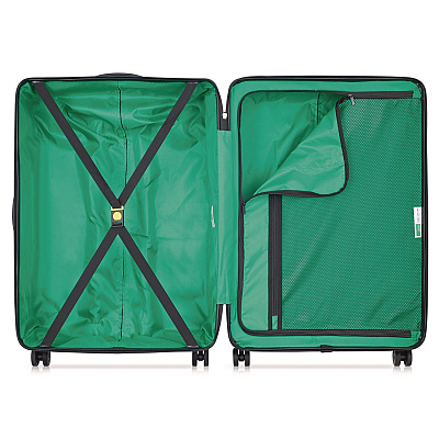 United Colors of Benetton x  NOW! 27" Hardside Spinner Suitcase, 20 x 11.5 x 30, Black (B4376282100)
