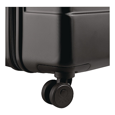 United Colors of Benetton x  NOW! 27" Hardside Spinner Suitcase, 20 x 11.5 x 30, Black (B4376282100)