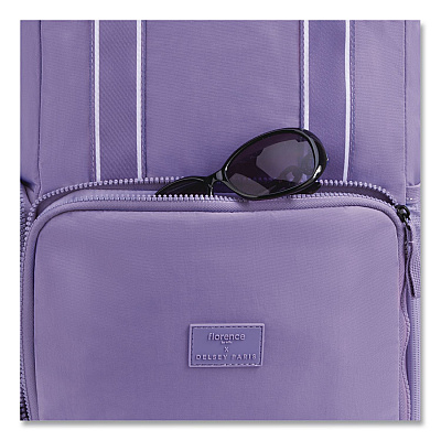 Florence by Mills Carefree Carry Laptop Backpack, Fits Devices Up to 16.9", 12.5 x 7.25 x 17.5, Lavender (F4398061128)