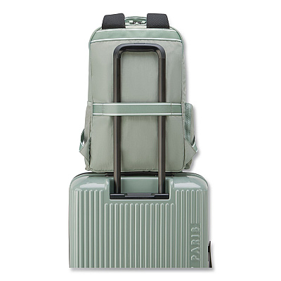 Florence by Mills Carefree Carry Laptop Backpack, Fits Devices Up to 16.9", 12.5 x 7.25 x 17.5, Sage (F4398061133)