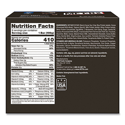 Big 100 Gluten Free Super Cookie Crunch Protein Bar, 3.52 oz, Individually Wrapped, 9/Box (24306984)