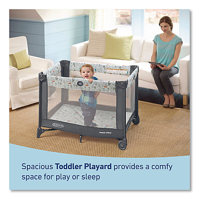 Graco Pack 'n Play Portable Playard, Supports Up to 30 lb, 18.25 x 39.5 x 29, Reign (2156183)