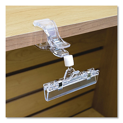 Global Printed Products Sign Holder Clips, Clear, 10/Pack (CLIP10PK)