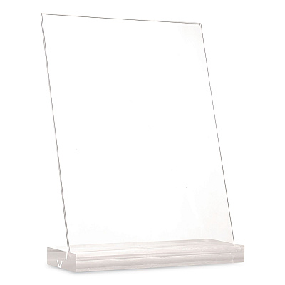 Global Printed Products Acrylic Sign Holder with Dual Function Base, 8.5 x 11 Insert (SGNHAB8511)