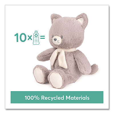 Sustainable Plush Baby Kitty, Ages Infant and Up (6067457)