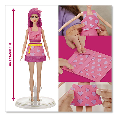 Hasbro Play-Doh Barbie Hearts and Hair Doll Set (G1357)