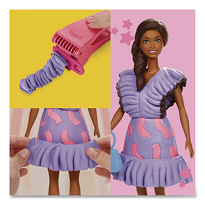 Hasbro Play-Doh Barbie Fashionista Ruffles Doll Set (G1359)