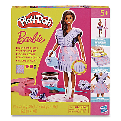 Hasbro Play-Doh Barbie Fashionista Ruffles Doll Set (G1359)