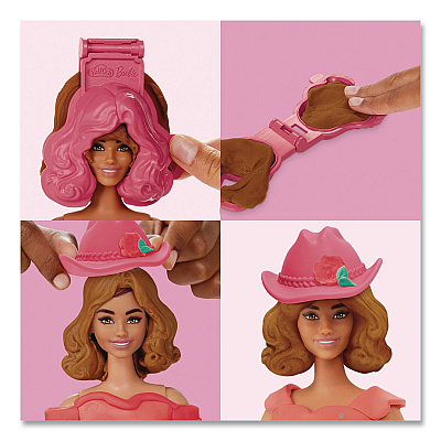 Hasbro Play-Doh Barbie Florals and Fringe Doll Set (G1360)
