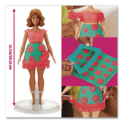 Hasbro Play-Doh Barbie Florals and Fringe Doll Set (G1360)