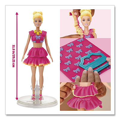 Hasbro Play-Doh Barbie Ruffles and Bows Doll Set (G1361)