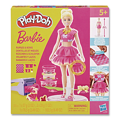 Hasbro Play-Doh Barbie Ruffles and Bows Doll Set (G1361)
