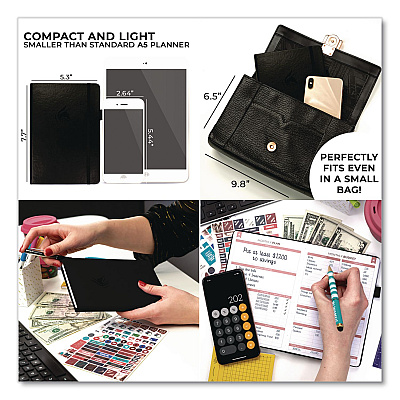 Undated Monthly Budget Book, Black Cover (NONGXSOTB6)