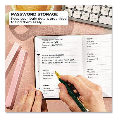 Password Book, Brown Cover (Q070Z6LIBI)