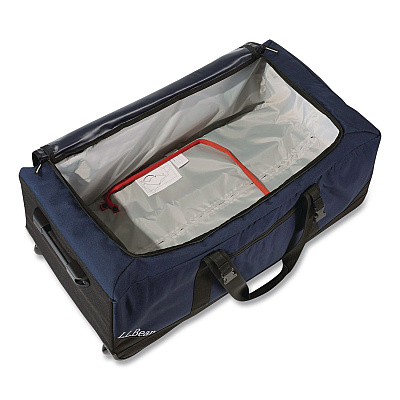Adventure 22" Polyester Telescoping Carry-On Travel Duffel with Wheels, 22 x 12 x 9, Navy (52071174)