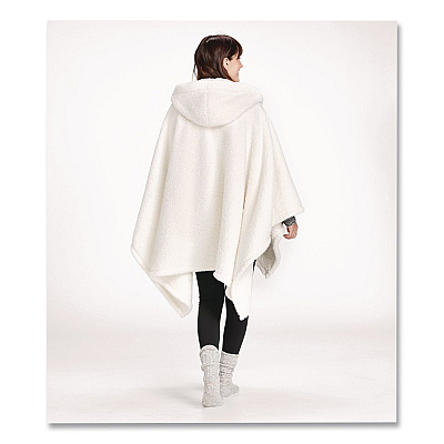 Cozy Sherpa Wearable Throw, 58 x 60, Cream (514846459)