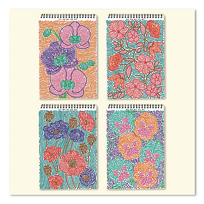 Lifelines FlowArt Dot-By-Letter Coloring Book, Botanic, with 4 Double-Sided Markers, All Ages, 20 Sheets (165005)
