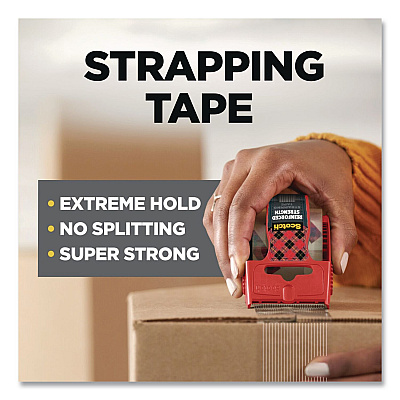 Scotch Reinforced Strength Strapping Tape 1.88" x 30 yds, 3" Core, Translucent (8959RD)