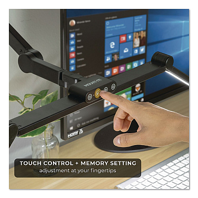 MOUNT-IT! LED Desk Lamp, Articulating Neck, 20.2" High, Matte Black (TS7011)