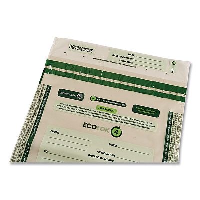 CONTROLTEK ECOLOK 4 Deposit Bag, Plastic, 15 x 20, Clear, 500/Carton (585609)