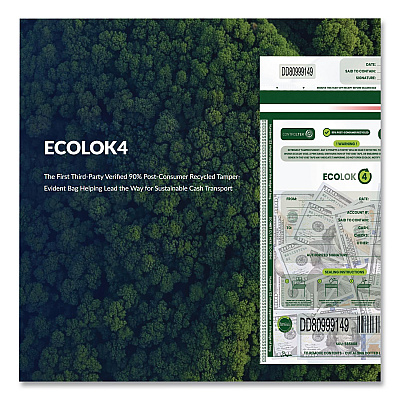 CONTROLTEK ECOLOK 4 Deposit Bag, Plastic, 15 x 20, Clear, 500/Carton (585609)
