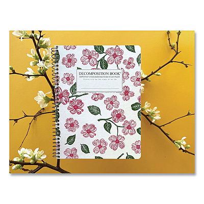 Spiral Composition Book, Medium/College Rule, Dogwood, (80) 9.75 x 7.5 Sheets (15924)