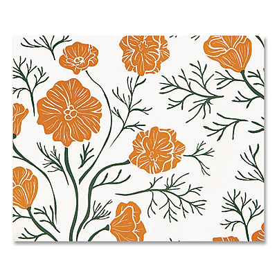 Sewn Composition Book, Medium/College Rule, California Poppies, (80) 9.75 x 7.5 Sheets (40635)