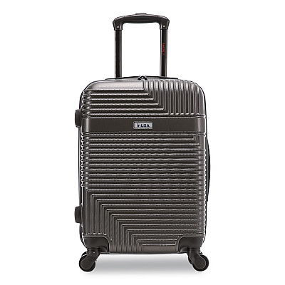 InUSA Luggage Resilience 20" Hardside Carry-On Suitcase, 14.96 x 8.66 x 21.65, Charcoal (IURES00SCOA)
