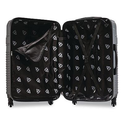 InUSA Luggage Resilience 20" Hardside Carry-On Suitcase, 14.96 x 8.66 x 21.65, Charcoal (IURES00SCOA)