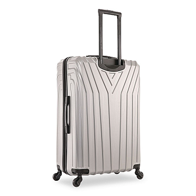 InUSA Luggage Vasty Three-Piece Hardside Spinner Luggage Set, Gray (IUVASSMLGRE)