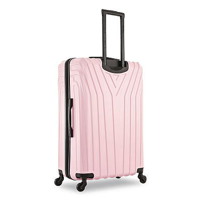 InUSA Luggage Vasty Three-Piece Hardside Spinner Luggage Set, Pink (IUVASSMLPNK)
