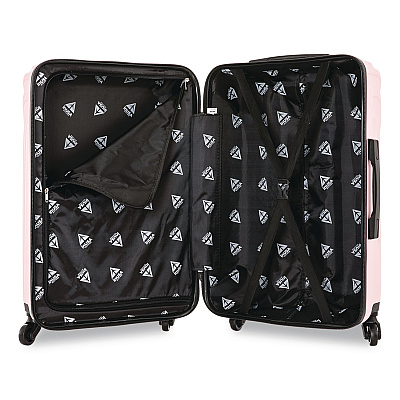 InUSA Luggage Vasty Three-Piece Hardside Spinner Luggage Set, Pink (IUVASSMLPNK)