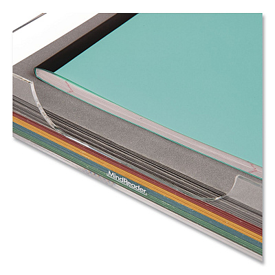 Mind Reader Acrylic Desk Tray, 10.25" x 12.5" x 2", Clear (ATRAYCLR)