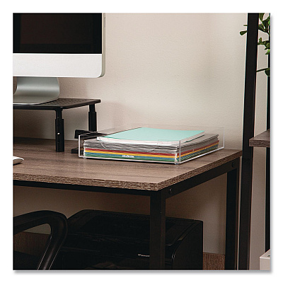 Mind Reader Acrylic Desk Tray, 10.25" x 12.5" x 2", Clear (ATRAYCLR)